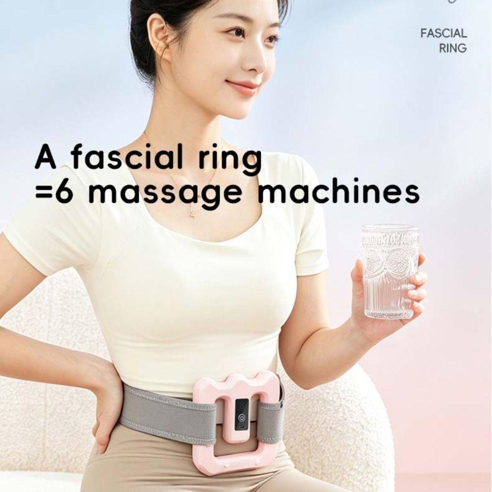 Type-C Rechargeable Fascia Rings Massager Cordless Muscle Handheld Massager Shaping