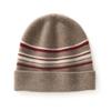 Autumn and winter new cashmere striped knitted hat versatile warm ear protector wool hat