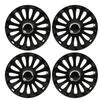 4 Pcs 15in Wheel Hub Cap Glossy Black Wheel Hub Full Rim Cover Trim Universal Fit for Most Cars