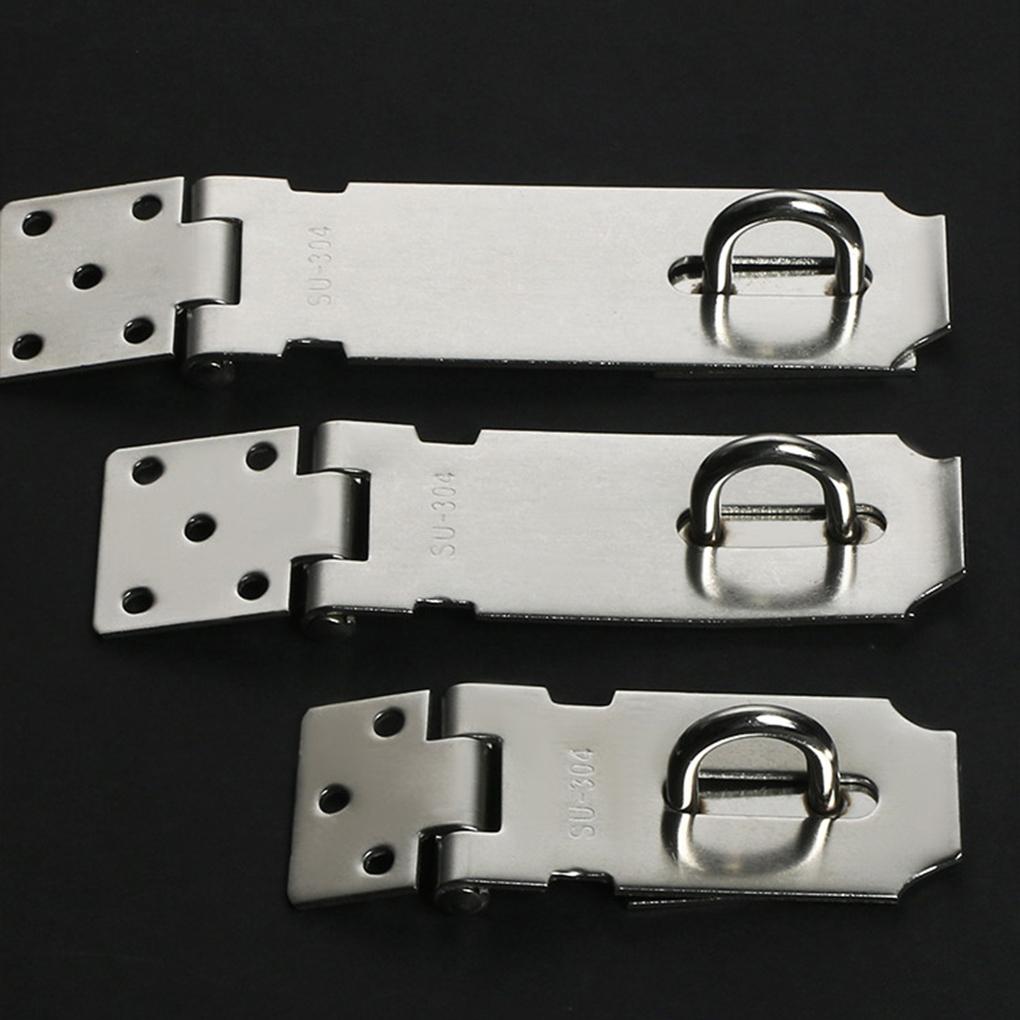 Навесной замок из нержавеющей стали для оконного шкафа, почтового ящика, замка, пластины для замка, отеля, офиса, ворот, сарая, предохранительной защелки, защищающей от потери