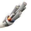 USB-A - iPhone Lightning Cable with Fluorescent Tip 3A 2m - Beige