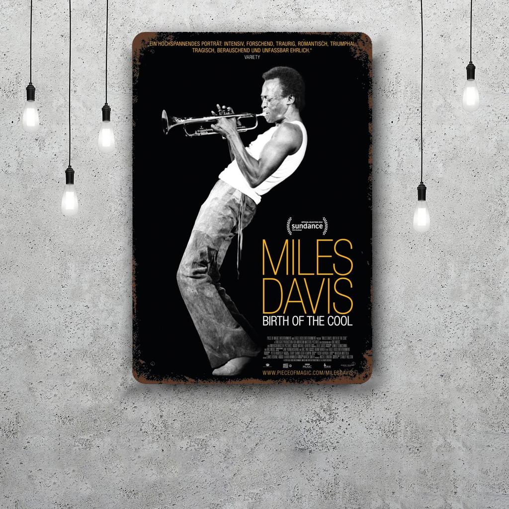 Miles Davis Vintage Metal Tin Signs Posters Decor Retro Metal Plaque Wall Art Decor for Garage Bar