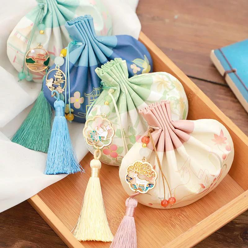 Mid-Autumn Festival Traditional Style Empty Sachet Bag, New Chinese-Style Portable Hanfu Waist Accessory, Finished Osmanthus Incense Bag, Mugwort