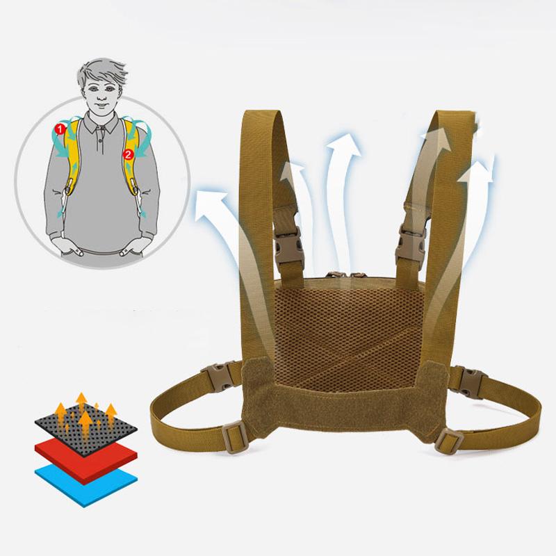 Мужская нагрудная сумка Molle для активного отдыха, спорта, путешествий, жилет, рюкзак для пешего туризма, треккинга, охоты, рыболовные сумки, передний карман-разгрузка