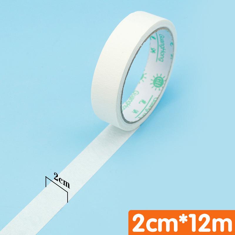 Бумажный скотч белой текстуры без следов для студентов-художников - Декоративная герметизация краев и малярный скотч для маскировки при распылении