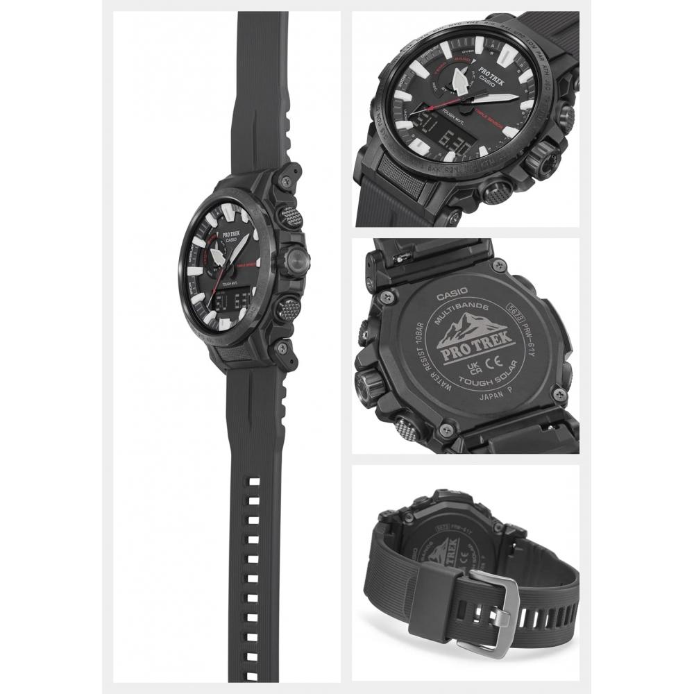 [Casio] Часы Protrek Climber Line Radio Solar Biomass Plastic PRW-61Y-1BJF мужские черные