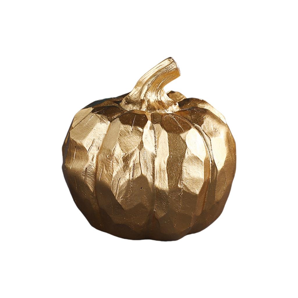 Gold Pumpkin Autumn Decor Decorative Pumpkin for Halloween Thanksgiving Table Centerpiece Mantle Bowl Wedding Party