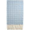 DENTS Windowpane Check Muffler - Pale Blue