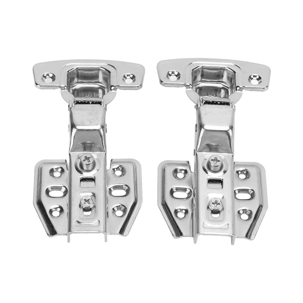 4Pcs 2.0mm Thickness Cabinet Hinge Stainless Steel Hydraulic Hinge Door Hinge Furniture Door