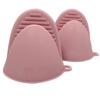 4 Pcs Silicone Mini Silicone Oven Mitts 4'' Short Pinch Grips for Cooking  Baking