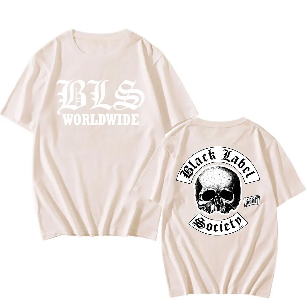 Black Label Society BLS Футболка по всему миру Закк Уайлд Хэви-метал Уличный Хип-хоп Унисекс Удобные Женские и Унисекс Футболки