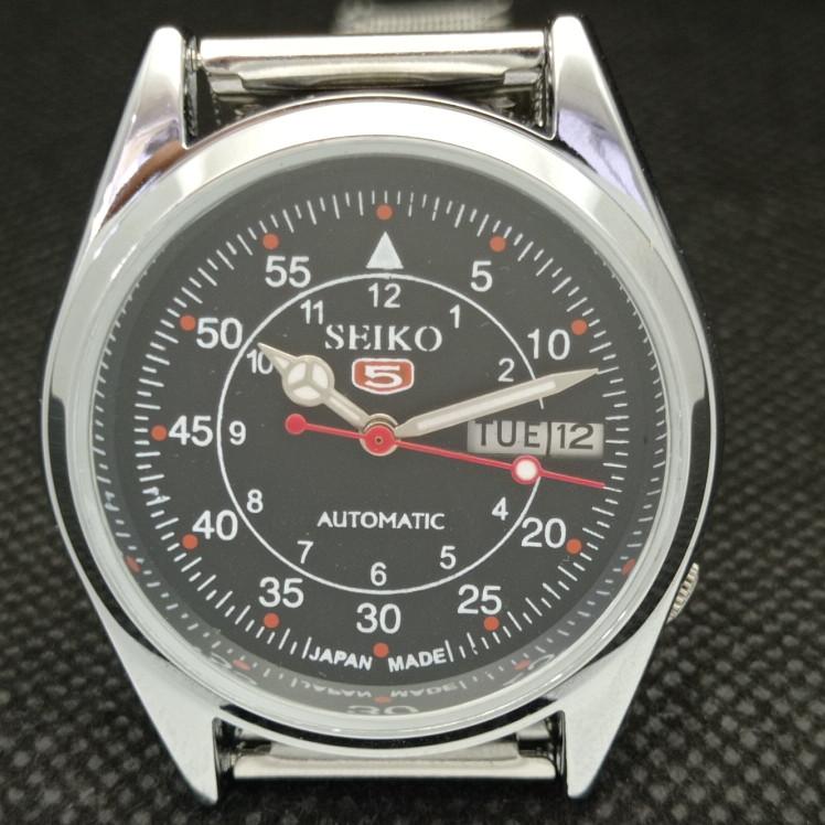 ВОССТАНОВЛЕННЫЕ ВИНТАЖНЫЕ SEIKO 5 АВТОМАТИЧЕСКИЕ 6309A ЯПОНИЯ МУЖСКИЕ ЧАСЫ D/D ЧЕРНЫЕ a318621-2