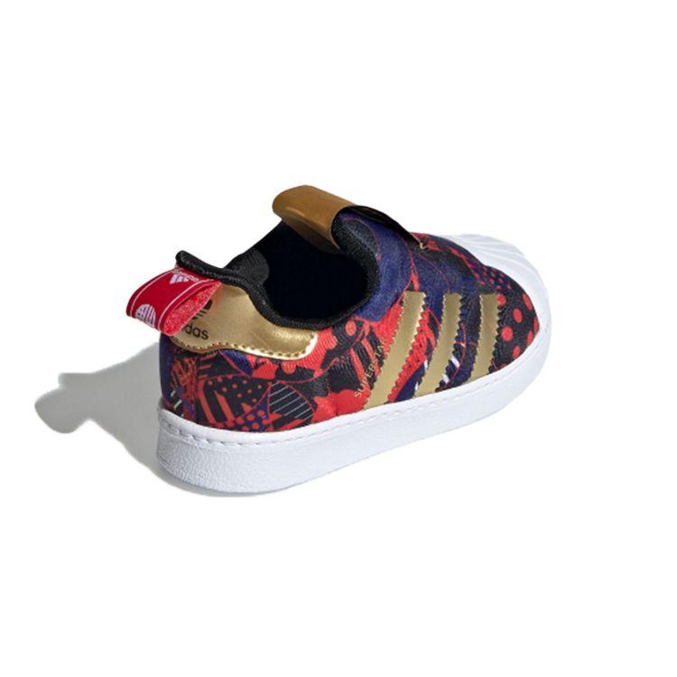 Adidas Оригинальные Superstar 360 I Color Block Повседневные Прочные Низкие Кеды для Скейтбординга Детские Кроссовки Темно-Синий Фиолетовый GZ7347