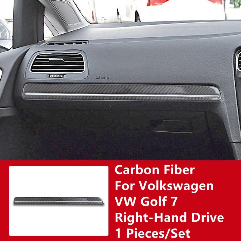 Автомобильный второй пилот, бардачок, бардачок, модификация крышки, накладка, полоски, наклейки для Volkswagen Golf 7, интерьер