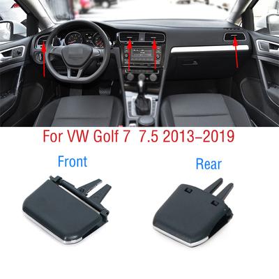 Для VW Golf 7 7.5 MK7 MK7.5 2013- Передняя панель автомобиля Задняя часть кондиционера Выход A/C Вентиляционные отверстия для кондиционирования воздуха Зажим для вкладки