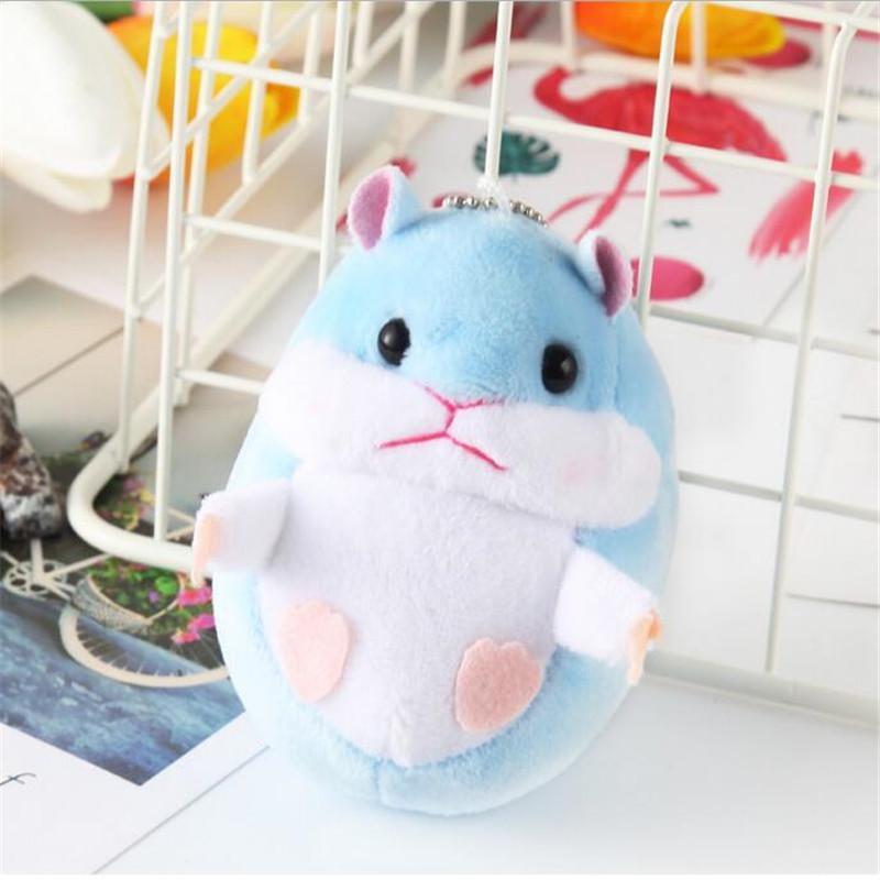 9 см милый маленький хомяк кулон плюшевые мягкие куклы имитация животных игрушки куклы брелок ,рюкзак украшения