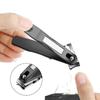 360° Rotating Stainless Steel Nail Clipper with a Bag Multi-Angle Trimming, Ergonomic Design Clipper Cutter