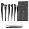 18 Black Makeup Brush Set  High-quality Solid Wood Handle Makeup Brush Complete Set