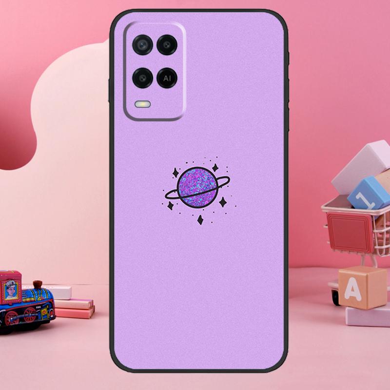 Purple aesthetic Case For Oppo A78 A38 A18 A98 A58 A60 A80 A40 A96 A76 A16 A94 A74 A54 A15 A17 A57 A77 A5 Pro