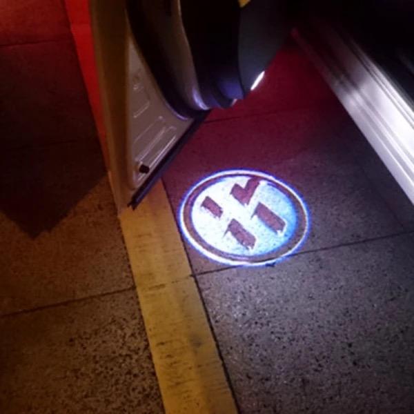 WFCA9 2pcs AE86 LED Car Door Logo Projector Light For Toyota AE86 GT86 FT86 GTS Car Styling AE86 Welcome Light Toyota Courtesy Light