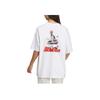Adidas Letter Print Loose Round Neck Short Sleeve T-Shirt Women Tops White IP3960