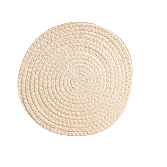 Мягкий хлопковый тканый набор подставок, теплоизоляционный, водопоглощающий, шумопоглощающий, хлопковый коврик для чашек, против ожогов