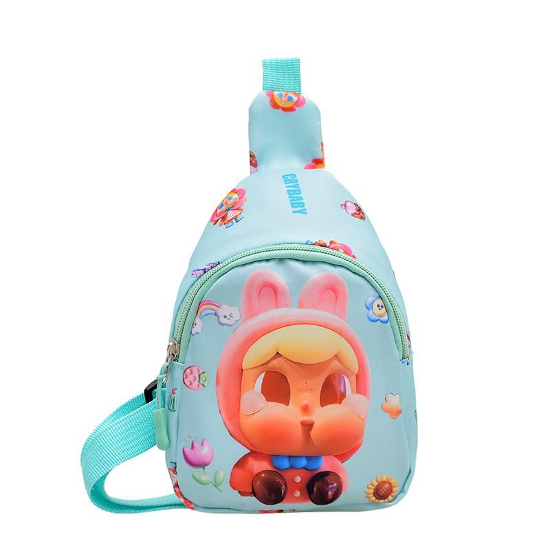 Children Casual Crybaby Cartoon Nylon Shoulder Bag Fun Pattern Outings Daycare