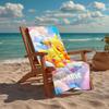 Custom Name Ultra-Soft Beach Towel with Pokémon Theme,Ideal for Pool - Camping, Diving - Perfect Travel Essential, Vibrant Beach Towel.