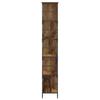 4 Tier Shelf 78.5 x 33 x 188.5 cm Metal PB Reclaimed Wood