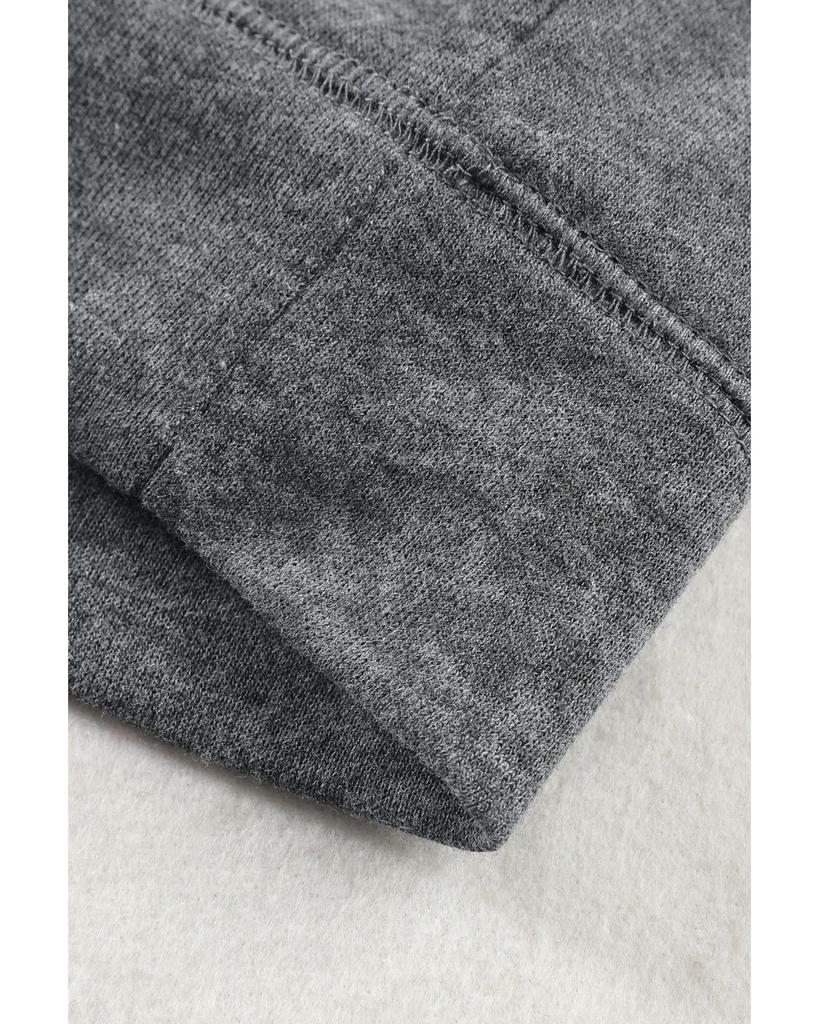 Azura Exchange Толстовка с капюшоном и карманом-кенгуру из минеральной стирки