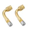 90° Extension [Set of 2] L-Shaped Air Valve for Motorized Bikes, Motorcycle Air Valve, Bicycle, US Type Valve