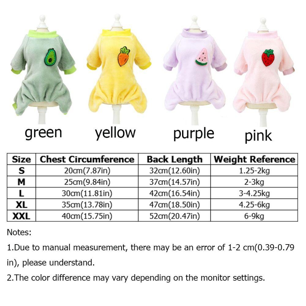 Теплые пижамы для собак Мягкая зимняя одежда для собак Аксессуары для питомцев Комбинезон на четырех лапах для собак Щенков
