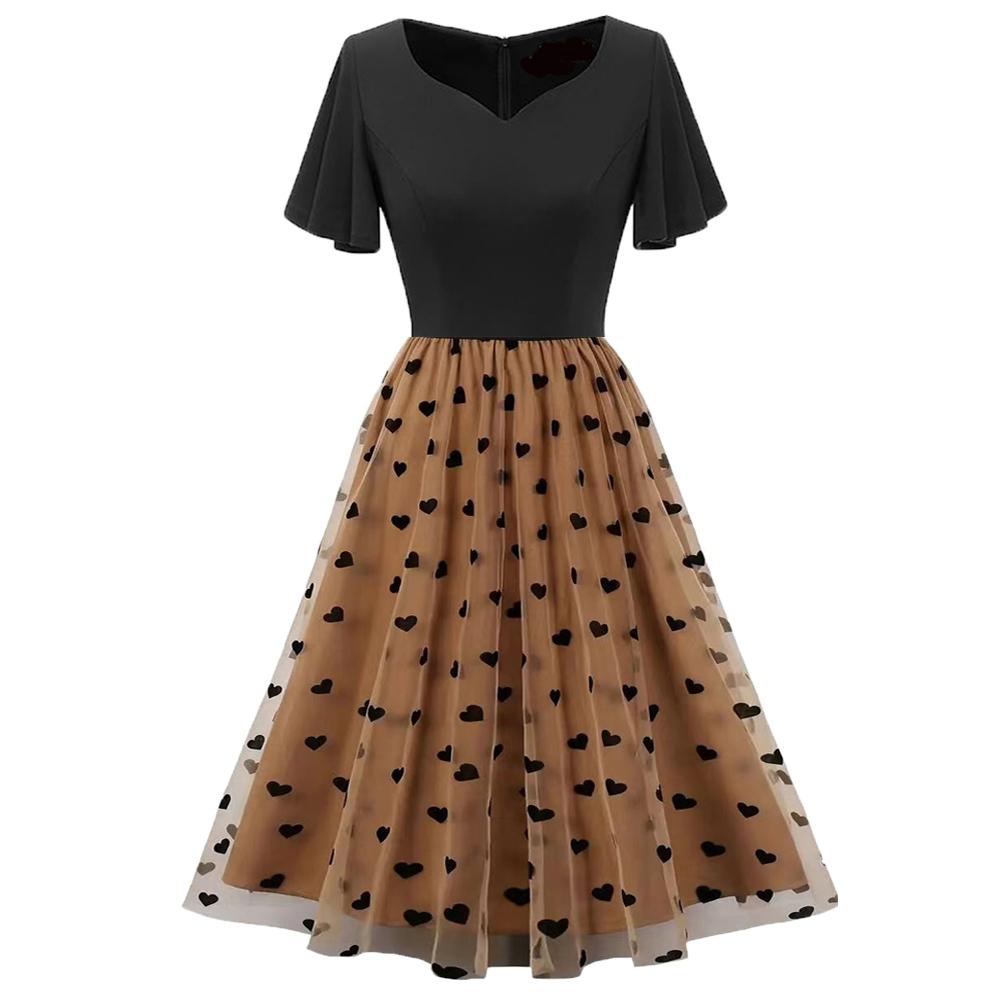 Женские солнцезащитные платья, сетчатое пушистое платье-миди с вышивкой в стиле ретро, дворцовый стиль, повседневная верхняя одежда для праздника и вечеринки