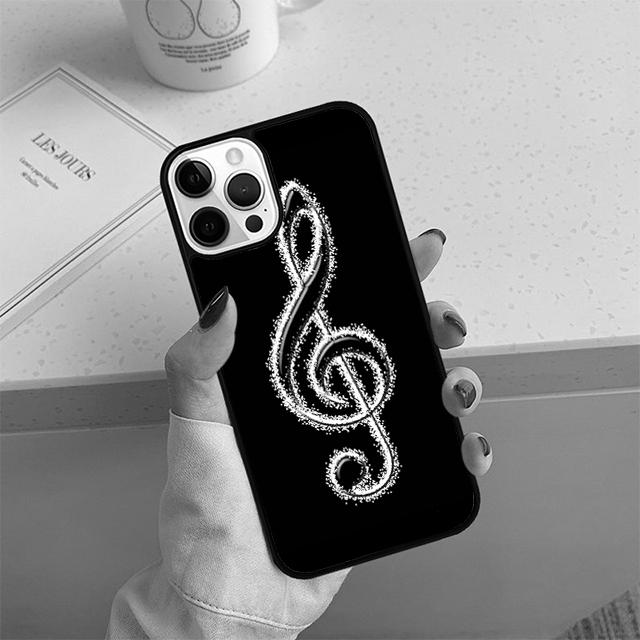 Чехол для телефона с нотой скрипичного ключа для iPhone 17 Air 13 12 14 15 16 Чехол для Apple Pro Max Plus Coque