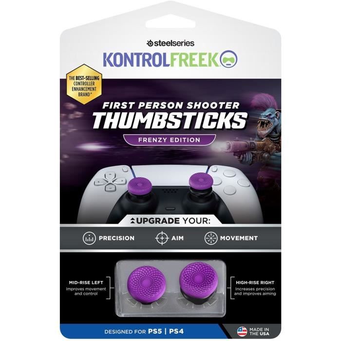 Thumbstick FPS - KONTROLFREEK - 6100-PS5 - Frenzy Edition - Pour manette Playstation 4 et 5 - Violet