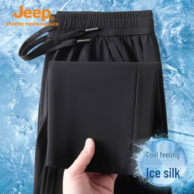 Jeep Мужские повседневные брюки из ледяного шелка