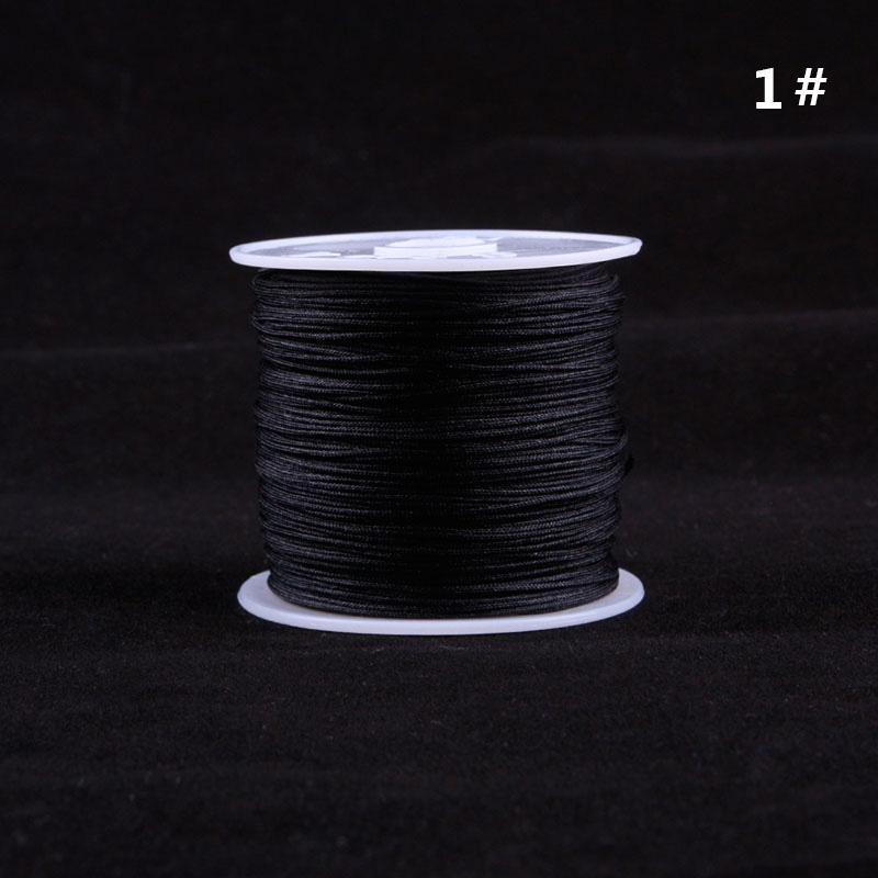 SHANGSHU 1 Roll 45mx0.88mm Nylon Cord Thread Chinese Knot Macrame Bracelet Braided Cord
