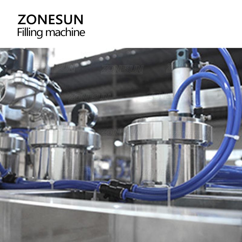 ZONESUN ZS-DG4 Beer Filling Machine Equipressure Foamy Liquid Alcoholic Carbonated Sparkling Aerated Drinks Bottle Production