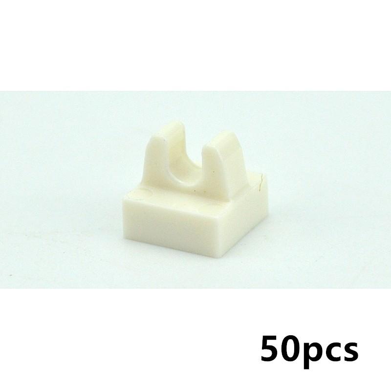50 шт./лот 1x1 точечные кирпичи DIY плитка 1*1 с зажимом собрать частицы строительные блоки 15712 2555 образовательная техническая MOC часть игрушка