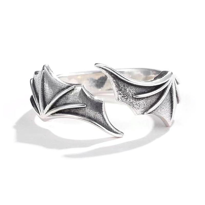 Крыло ангела и демона, пары, кольца для женщин, кольца в стиле хип-хоп, открытое кольцо, ювелирные изделия для большого пальца
