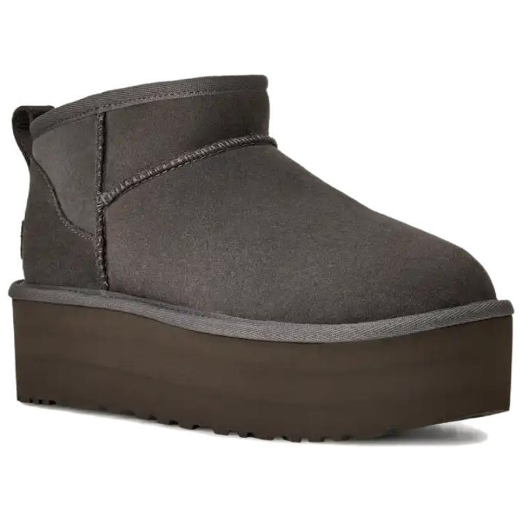 (WMNS) Женские ботинки UGG Classic Ultra Mini на платформе 'Charcoal Grey' 1135092-CHRC
