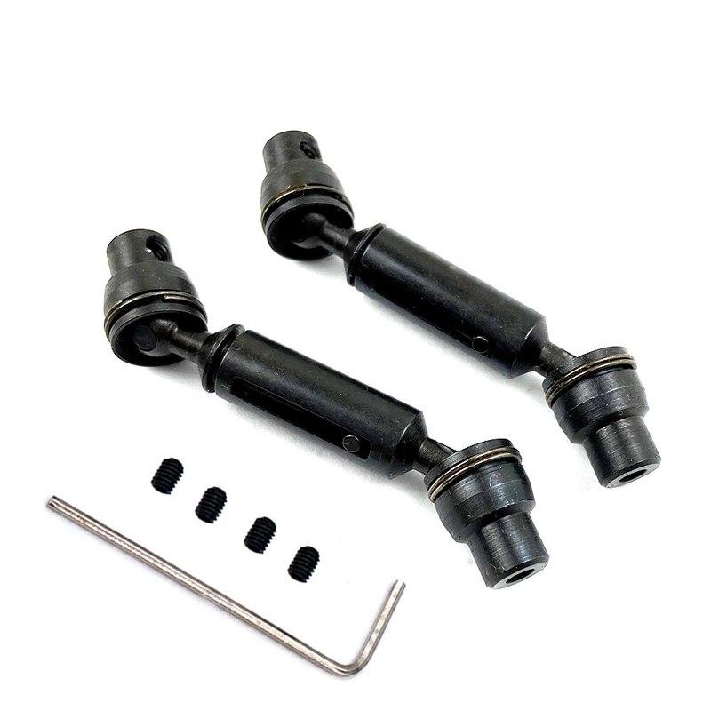 2 PCS Ural Truck Remote Control Car Metal Front and Rear Drive Shaft for Henglong WPL Ural B36 B16 C14 C24 B24 MN D90 MN99S