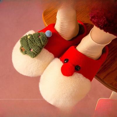 Парные утолщенные высокие хлопковые туфли