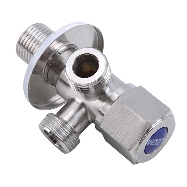 Brass Double Outlet Angle Valve One In Two Dual-Purpose Multi-function Angle Valve