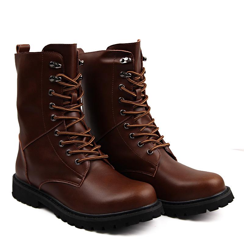 Ankle Boots Men Outdoor Leather Winter Fur Warm Man Boots Us Hunting Boots For Men Shoes Casual