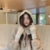 Korean Style Wool Balaclava & Twisted Gloves Set for Women - Perfect for Autumn and Winter