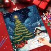 1pc Painting By Numbers For Adults Kits Christmas Tree Acrylic Painting On Canvas For Home Decoration 40x50cm/16x20inch Without Frame