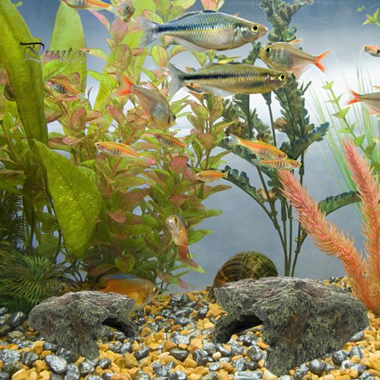 Компактный износостойкий мелкозернистый укрытие для черепах, пещера для укрытия черепах, аквариумное украшение, резервуар для хранения