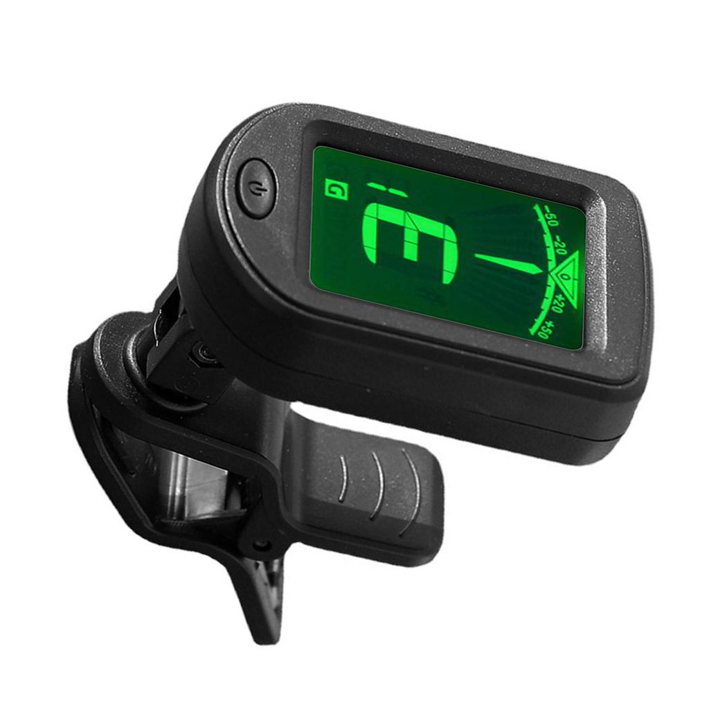 Electronic Tuner High Accuracy Clip On Portable Tuner for Acoustic Guitar Ukulele Bass Violin 12 Equ
