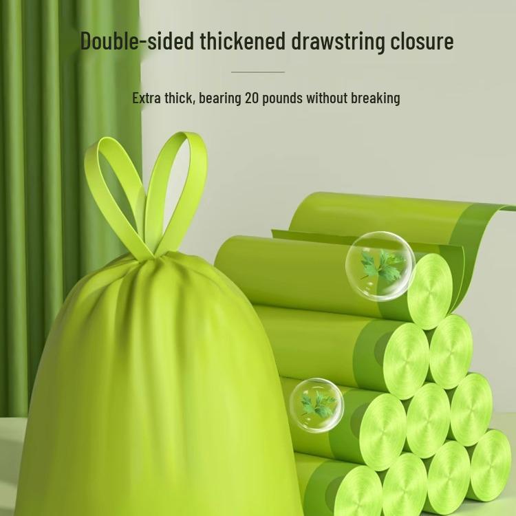 9N Portable Thickened Drawstring Garbage Bags, 100-Pack for Home or Dorm Use